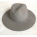 Janessa Leone Majori Wide Brim Wool Felt Bolero Fedora Hat Grey Size Large 58cm  eb-95815606